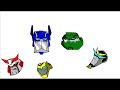 Transformers animated autobots heads made on paint Transformers animated autobots heads made on paint