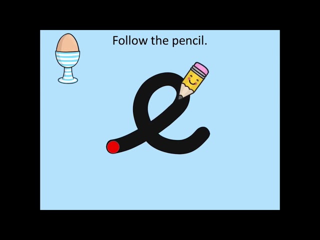 'e' Phonics and handwriting video (Phase 2)