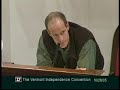 Rob Williams Speaks at the 2005 VT Independence Convention
