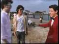 Jonas Brothers on the set of Burning up