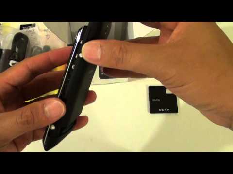how to open xperia t battery cover