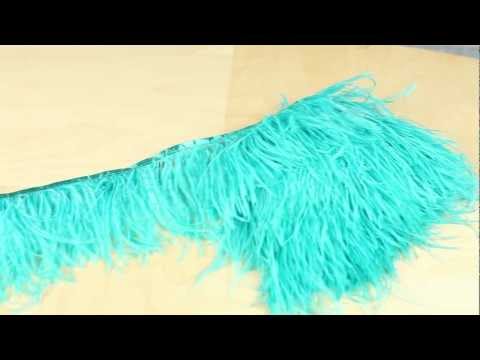 how to dye ostrich feather trim