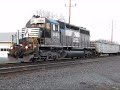 norfolk southern sd40 2 with leslie rs5t horn!