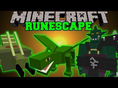 Minecraft : RUNESCAPE MOD (EPIC BOSSES, EPIC GEAR, RPG) Scapecraft Mod Showcase