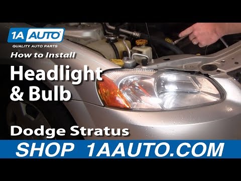 How To Install Replace Headlight and Bulb Dodge Stratus 01-06 1AAuto.com