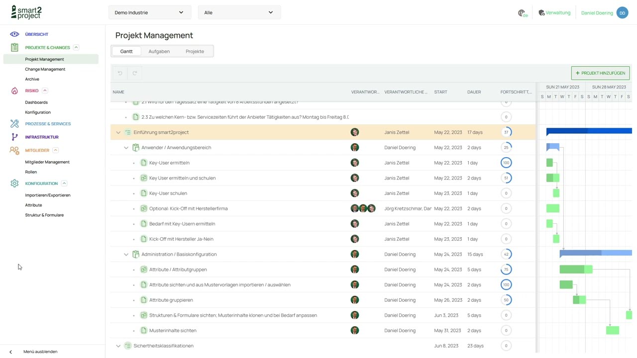 smart2project Tutorial - NoCode Erweiterung am Beispiel Projekt- & Change-Management