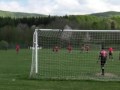 riscaldamento dell'ala matte grappa con cross al centro per willy in porta daniel spera di toccare un pallone....