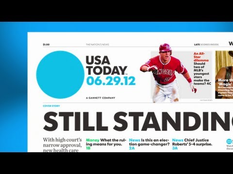 Analyse du nouveau design du journal USA TODAY ou quand la presse évolue encore. 0 Analyse du nouveau design du journal USA TODAY ou quand la presse évolue encore.