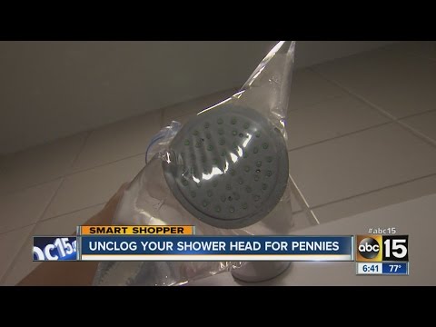 how to unclog shower head