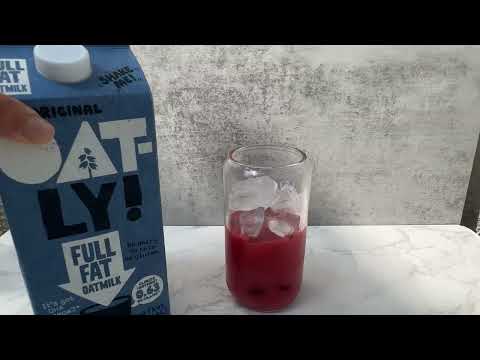 Strawberry Iced Matcha Latte