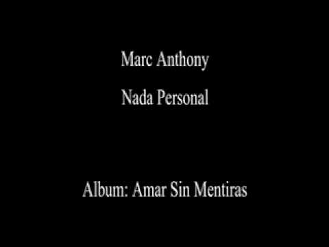 Video de Nada personal de Marc Anthony