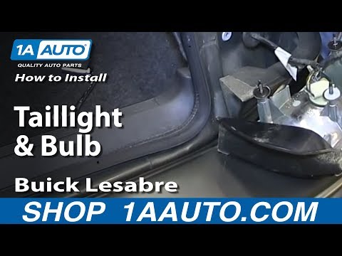 How To Install Replace Change Taillight and Bulb 1993-97 Buick Lesabre