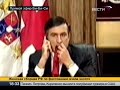 Saakashvili eats a tie