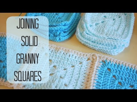 how to attach crochet squares