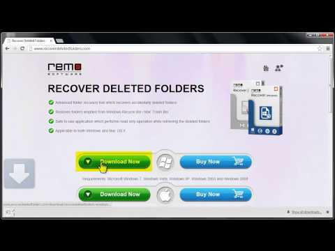 how to recover just deleted folder