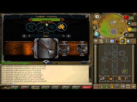 how to change tools in tool belt runescape