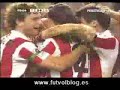 Bakalao de Susaeta de falta directa al Zaragoza narrado por Jose Iragorri.