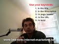 The Most Basic Yet Critical Attorney Search Engine Marketing Advice The Most Basic Yet Critical Attorney Search Engine Marketing Advice