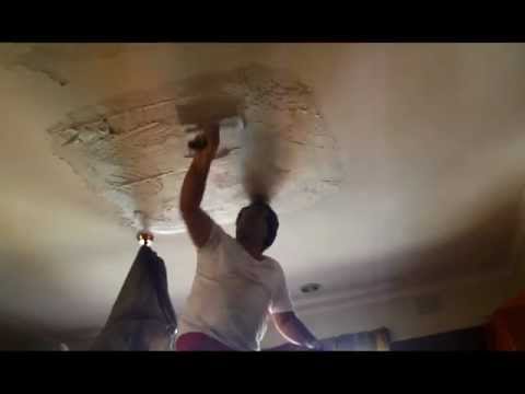 how to patch large hole in ceiling