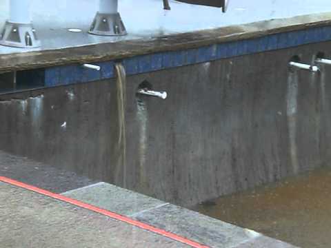 how to drain overflowing pool