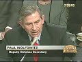 Lincoln Chafee Grills Paul Wolfowitz in \ Lincoln Chafee Grills Paul Wolfowitz in \