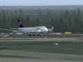 Lufthansa 747 Landing at EDDF (FS2004)