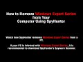 Windows Expert Series is a fake antispyware program meant to lure naive PC users.