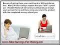 Vindale Research Survey Vindale Research Survey