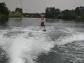 Lucy wakeboarding