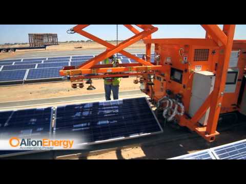 Solar Farm Mouting Robots : Alion Mounting System (AMS) by Alion Energy United States