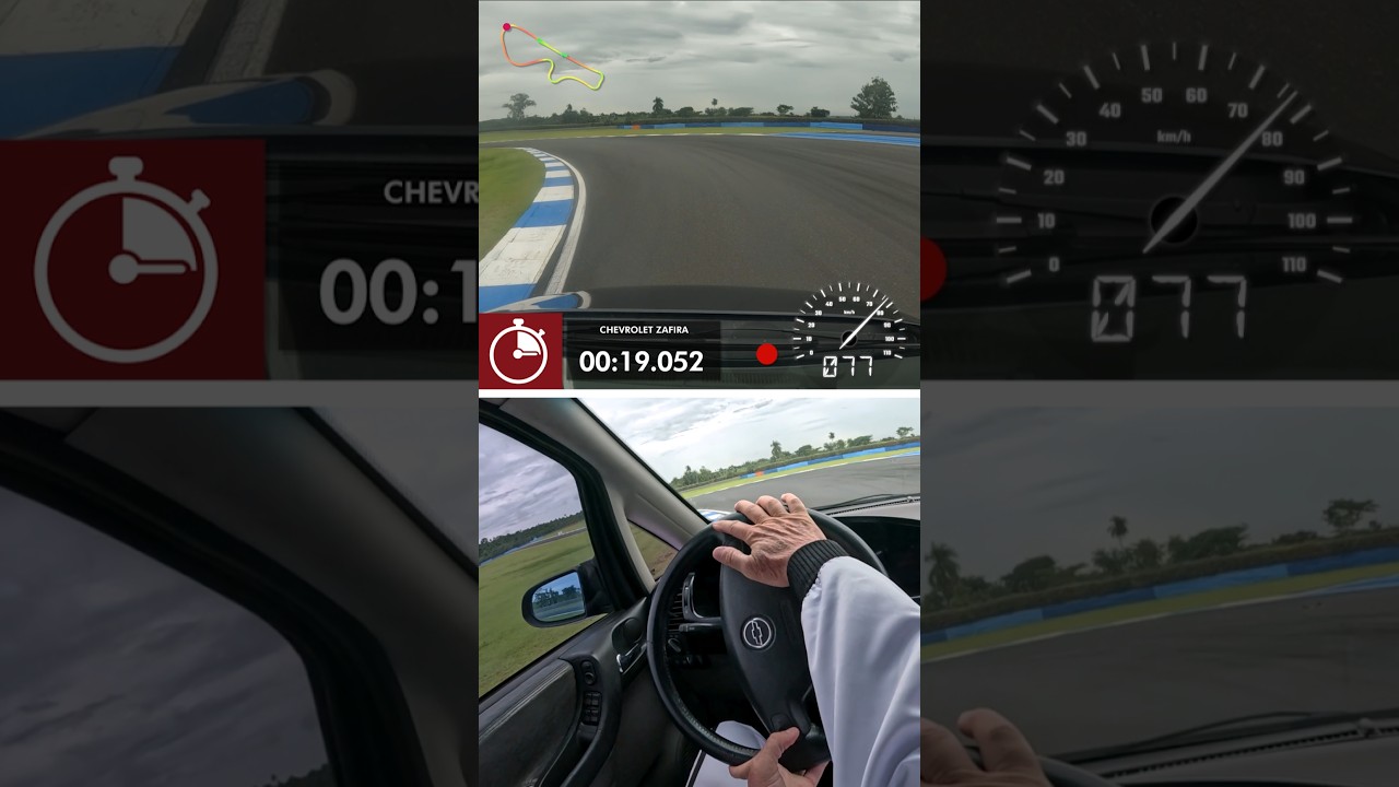 ONBOARD DA CHEVROLET ZAFIRA NA VOLTA RÁPIDA COM RUBENS BARRICHELLO! 😱🚘🏁