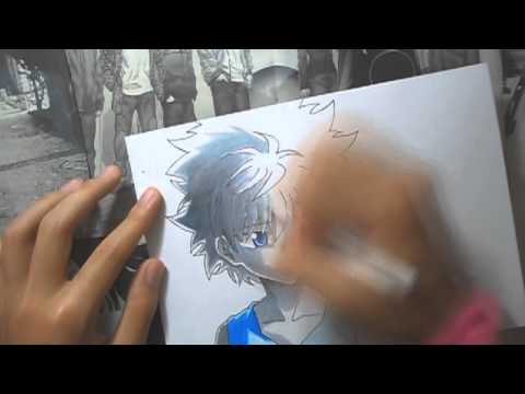 how to draw killua hunter x hunter