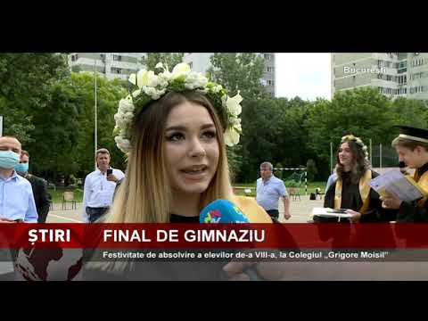 Festivitate de absolvire a clasei a VIII-a, la Colegiul Național „Grigore Moisil” din București
