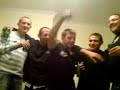 cadburys gorrila advert sang by a load of drunk lads!