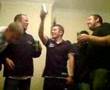 cadburys gorrila advert sang by a load of drunk lads!