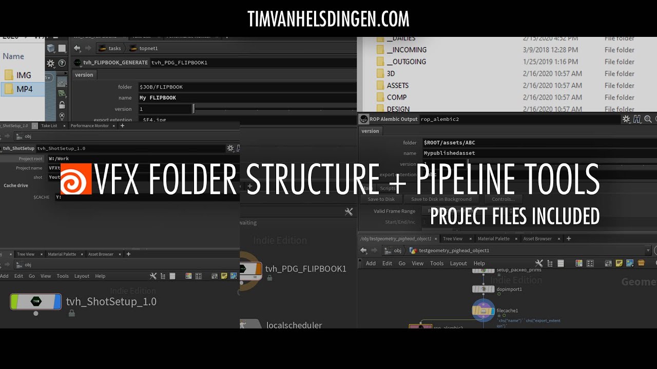 Tutorial - VFX Folder Structure + Houdini Pipeline Tools