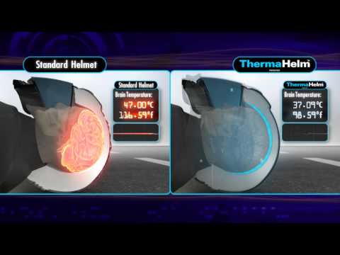 0 ThermaHelm: capacete resfria cabeça de motoqueiro em caso de acidente