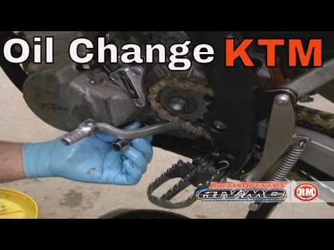 how to change oil in ktm 525 xc