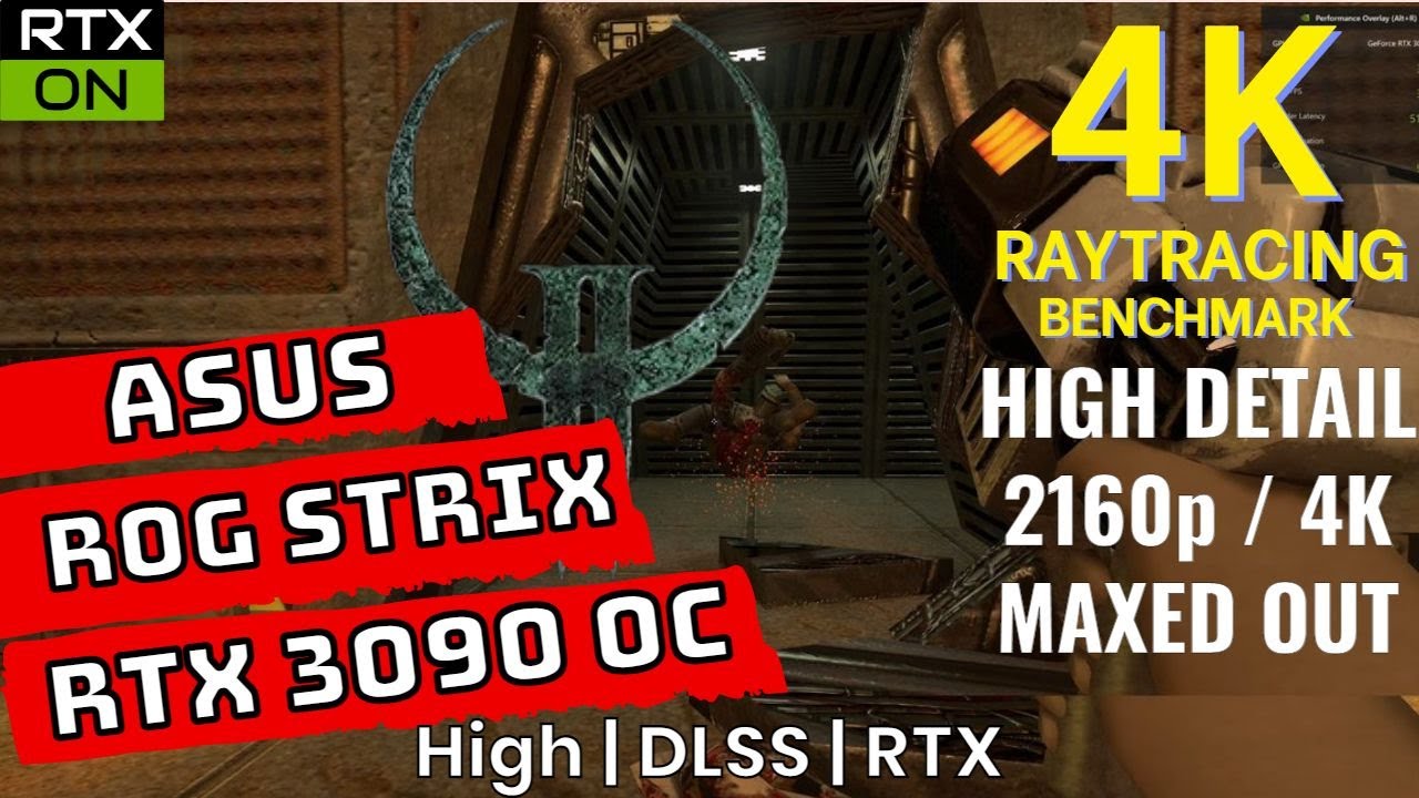 Quake II RTX 3090 Benchmarks at 4K / 2160p [ASUS ROG STRIX RTX 3090 OC]