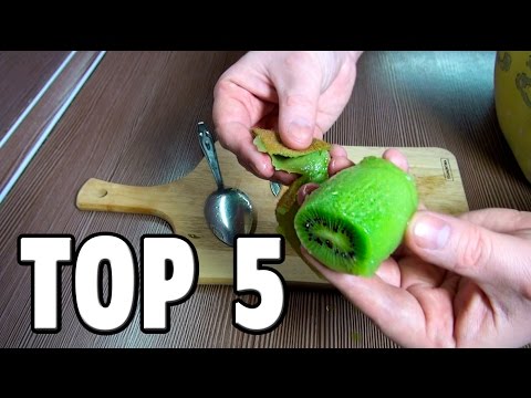 how to skin a kiwi