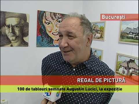 Vernisajul expoziției pictorului Augustin Lucici, la Artoteca Bibliotecii Metropolitane
