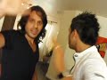 Jose Iorio visitando la casa de Servando y Florentino