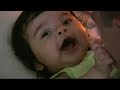 Cute baby Sophia laughing
