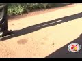 Mwau's car being towed off after hitting pedestrian