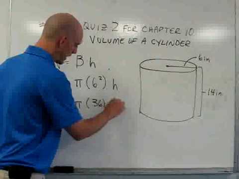 how to calculate volume of a cylinder