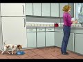 Dog plays with his bowl