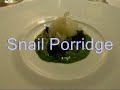 Snail porridge, jabugo ham, shaved fennel