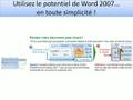 Passer À Word 2007
