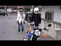 トリプルワールドに聞いて今回来店、 美女が良く似合うバイクです、 また遊びに来てくださいね、 日本初のダチョウ料理専門店、 ライダーズカフェMACHⅢ 大阪府堺市美原区北余部４６９－６ ＴＥＬ＆ＦＡＸ０７２－３６１ー３１７１ www.h4.dion.ne.jp 店休日のお知らせ、 毎月第一火曜日その翌日が店休日になります