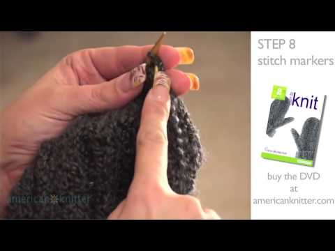 how to knit easy mittens